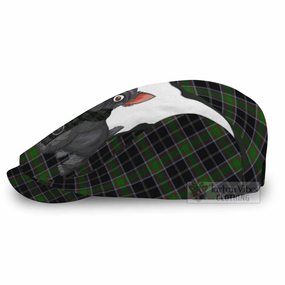 Webster Scottish Terrier Tartan Flat Cap, Jeff Cap Thistle Heritage Art - Tartan Vibes Clothing