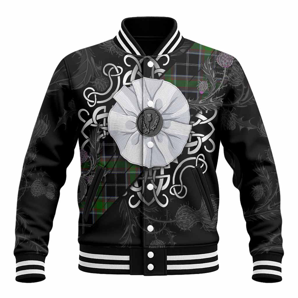 Webster Tartan Baseball Jacket Jacobite White Rose Unisex - Tartan Vibes Clothing