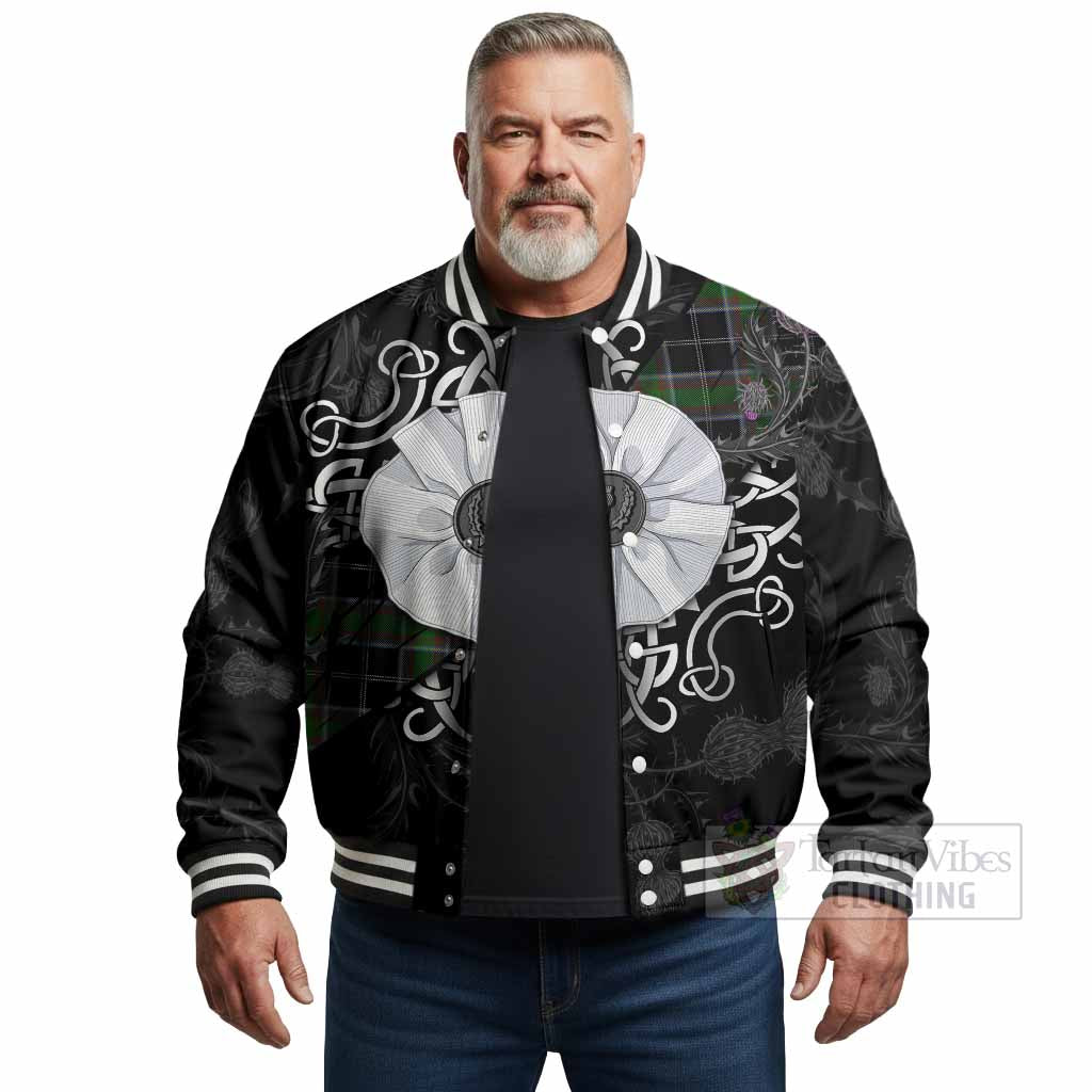 Webster Tartan Baseball Jacket Jacobite White Rose - Tartan Vibes Clothing