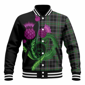 Webster Tartan Baseball Jacket Traditional Scottish Thistle