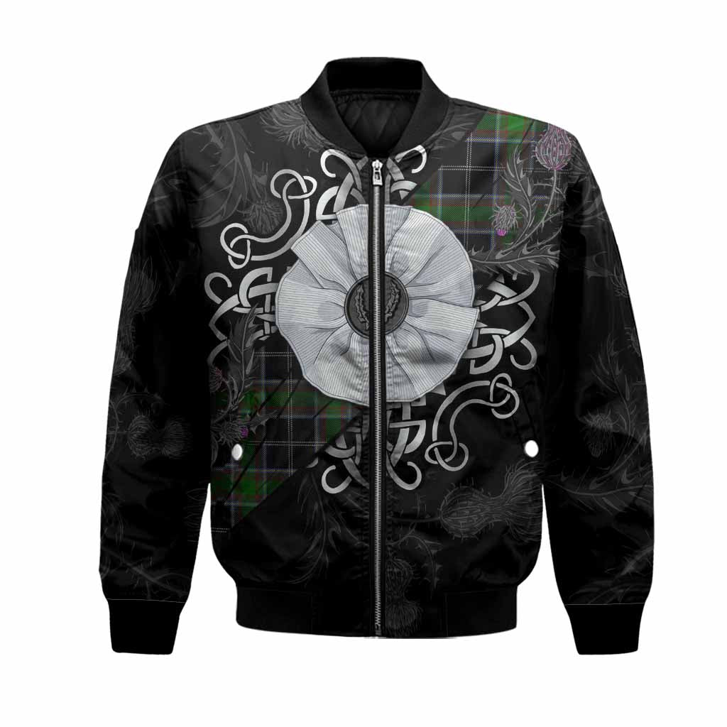 Webster Tartan Bomber Jacket Jacobite White Rose Unisex Black - Tartan Vibes Clothing