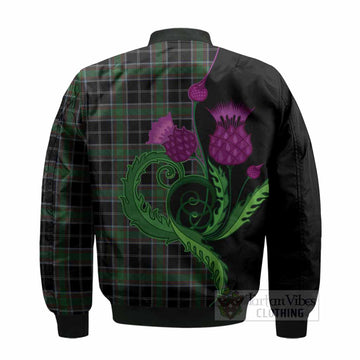 Webster Tartan Bomber Jacket Traditional Scottish Thistle