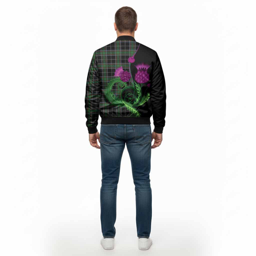 Webster Tartan Bomber Jacket Traditional Scottish Thistle