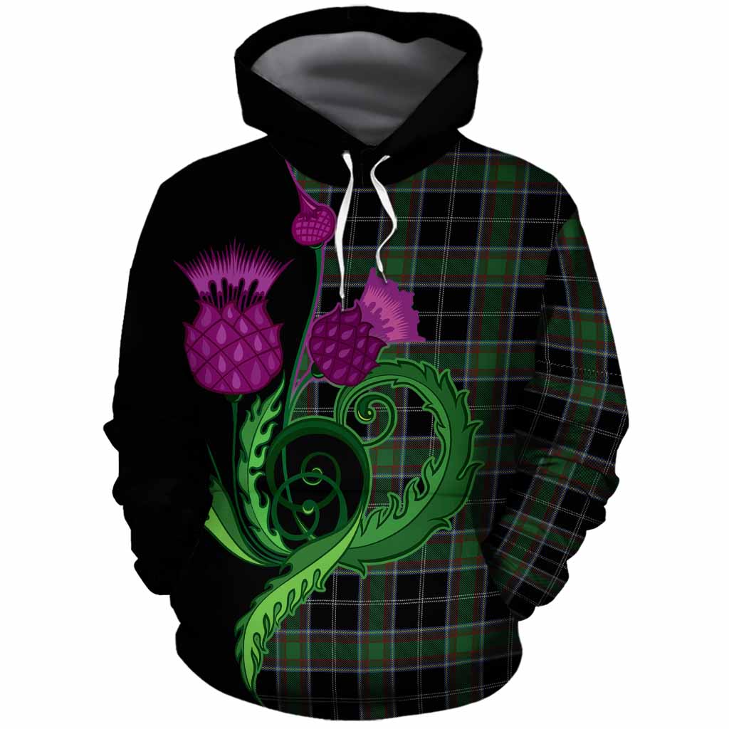 Webster Tartan Cotton Hoodie Traditional Scottish Thistle