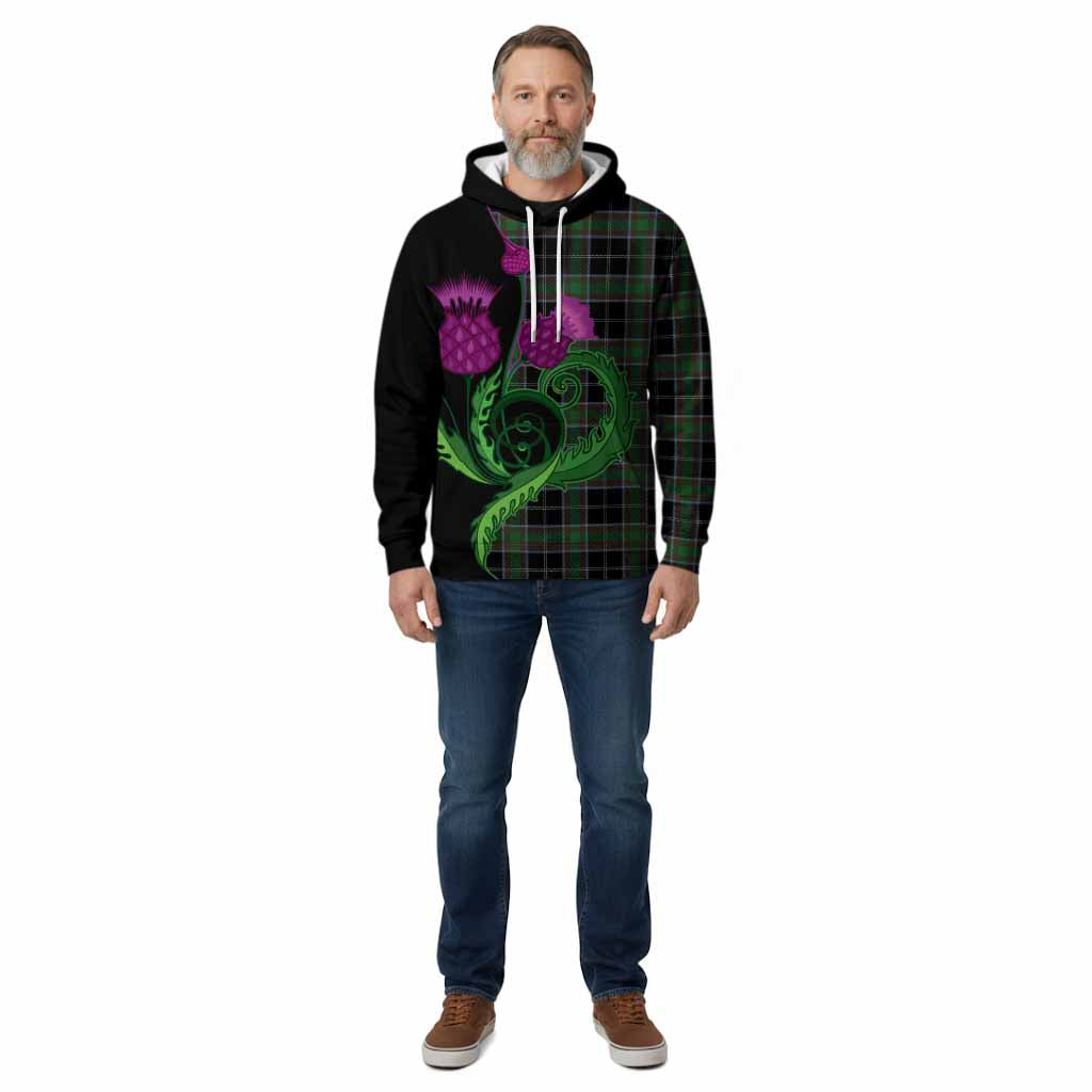 Webster Tartan Cotton Hoodie Traditional Scottish Thistle