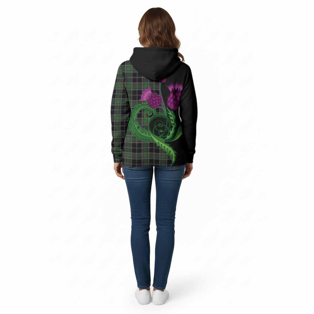 Webster Tartan Cotton Hoodie Traditional Scottish Thistle