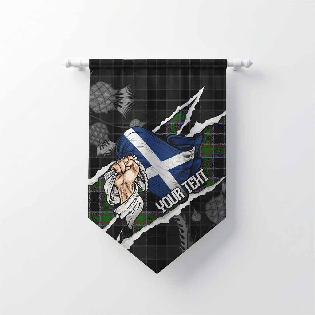 Webster Tartan Gonfalon Hands with Scotland National Flags