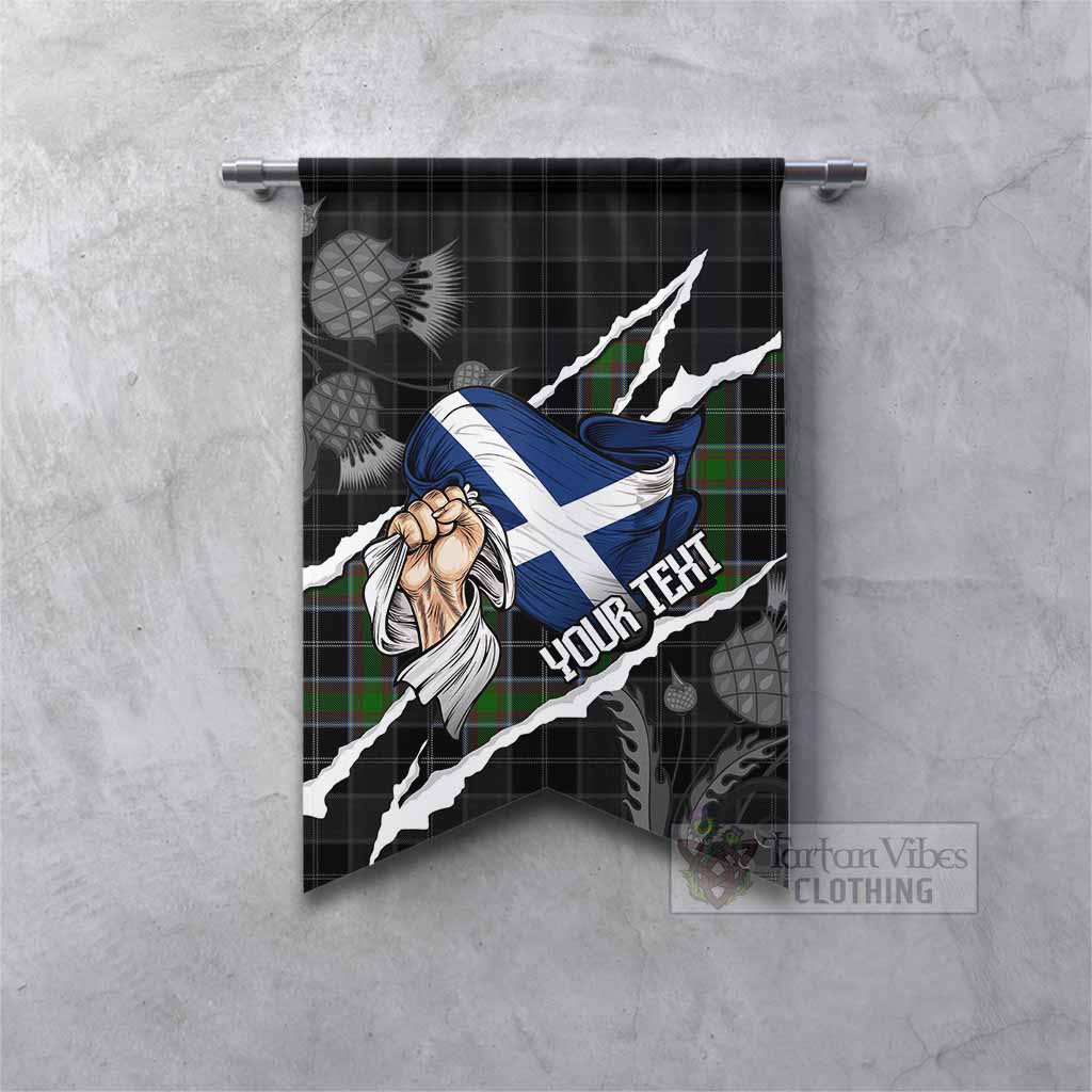 Webster Tartan Gonfalon Hands with Scotland National Flags
