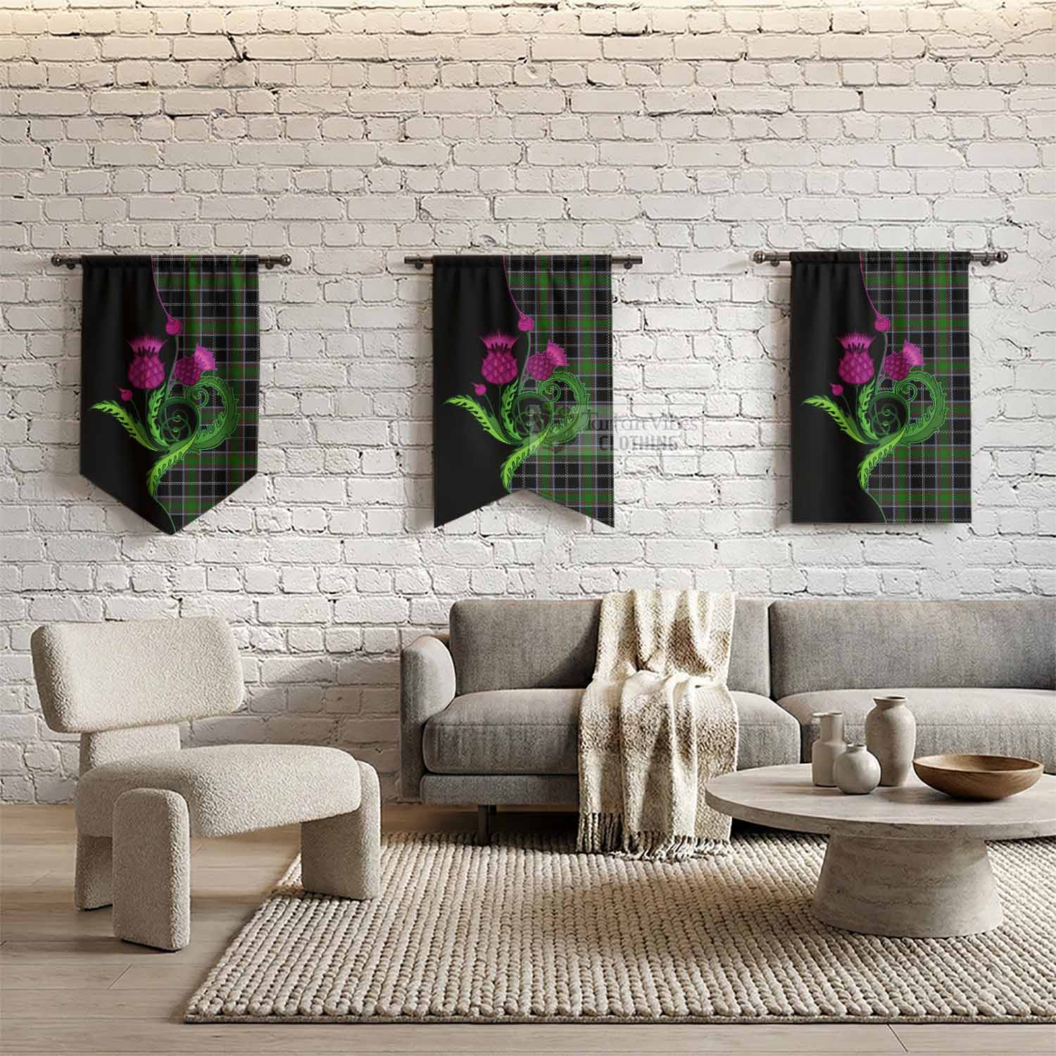 Webster Tartan Gonfalon Traditional Scottish Thistle - Tartan Vibes Clothing