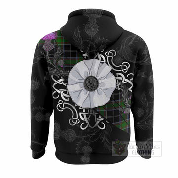 Webster Tartan Hoodie Jacobite White Rose - Tartan Vibes Clothing