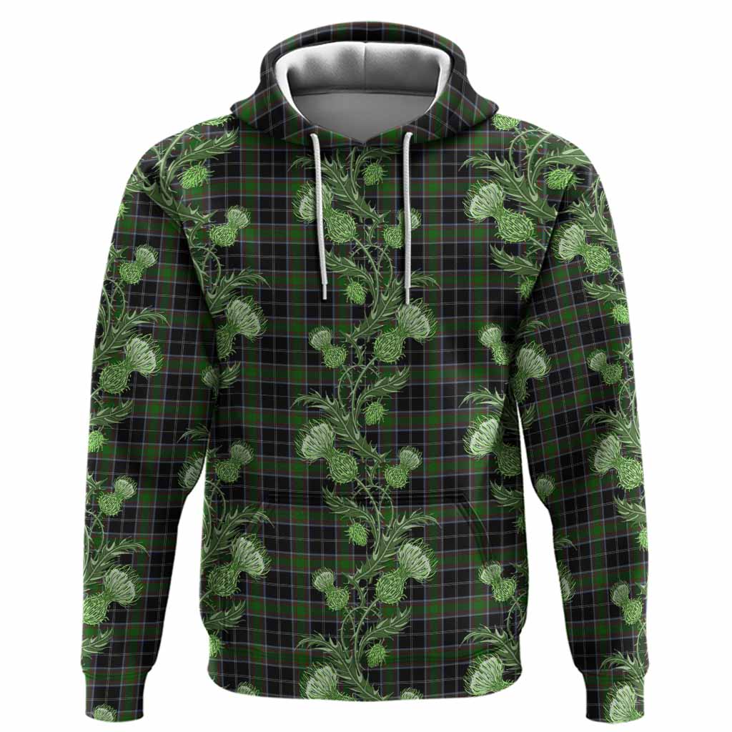 Webster Tartan Hoodie Seamless Scottish Thistle Flowers