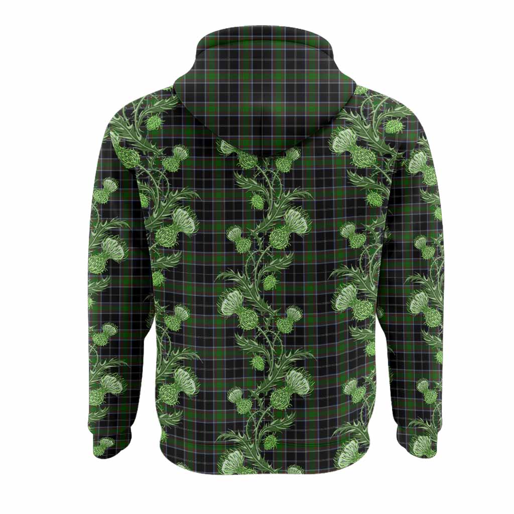 Webster Tartan Hoodie Seamless Scottish Thistle Flowers