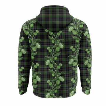 Webster Tartan Hoodie Seamless Scottish Thistle Flowers