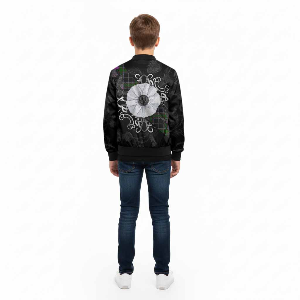 Webster Tartan Kid Bomber Jacket Jacobite White Rose - Tartan Vibes Clothing