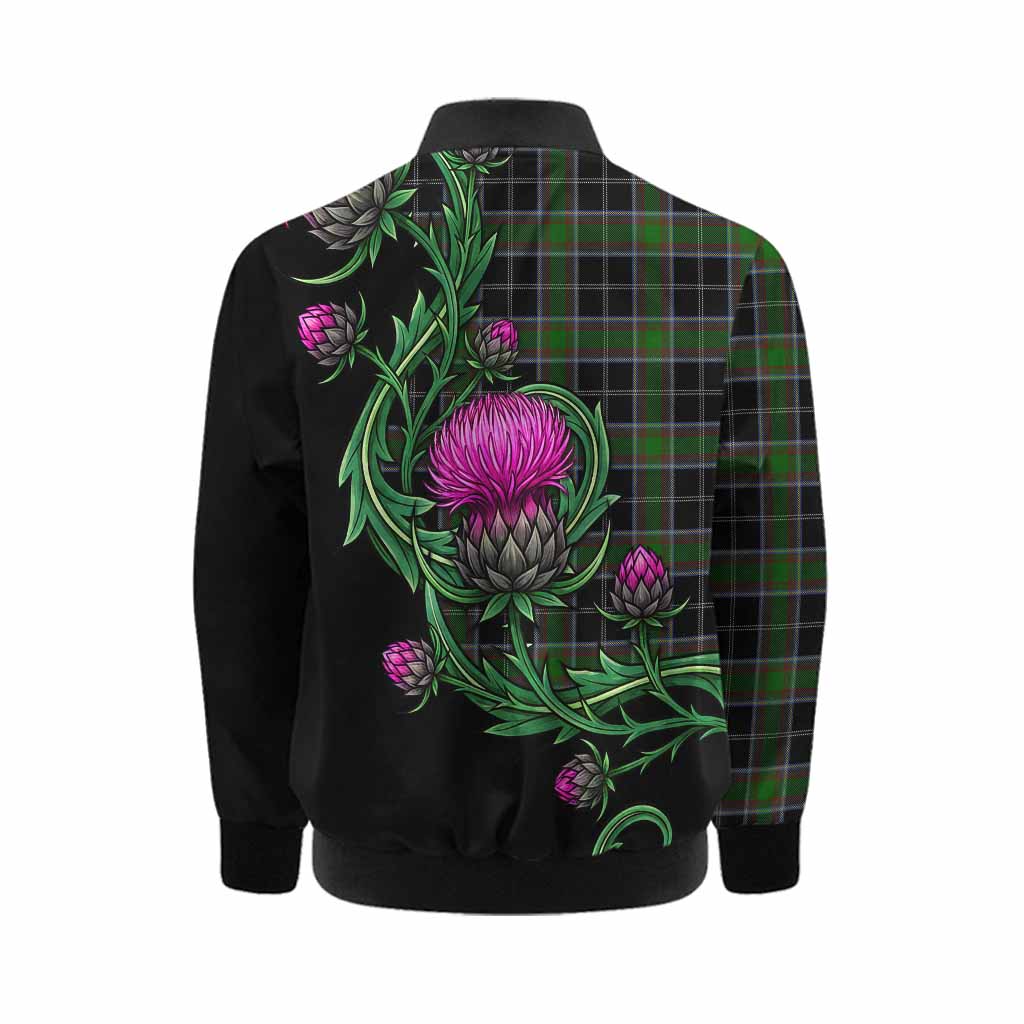 Webster Tartan Kid Bomber Jacket Resilient Scottish Thistle Kid - Tartan Vibes Clothing