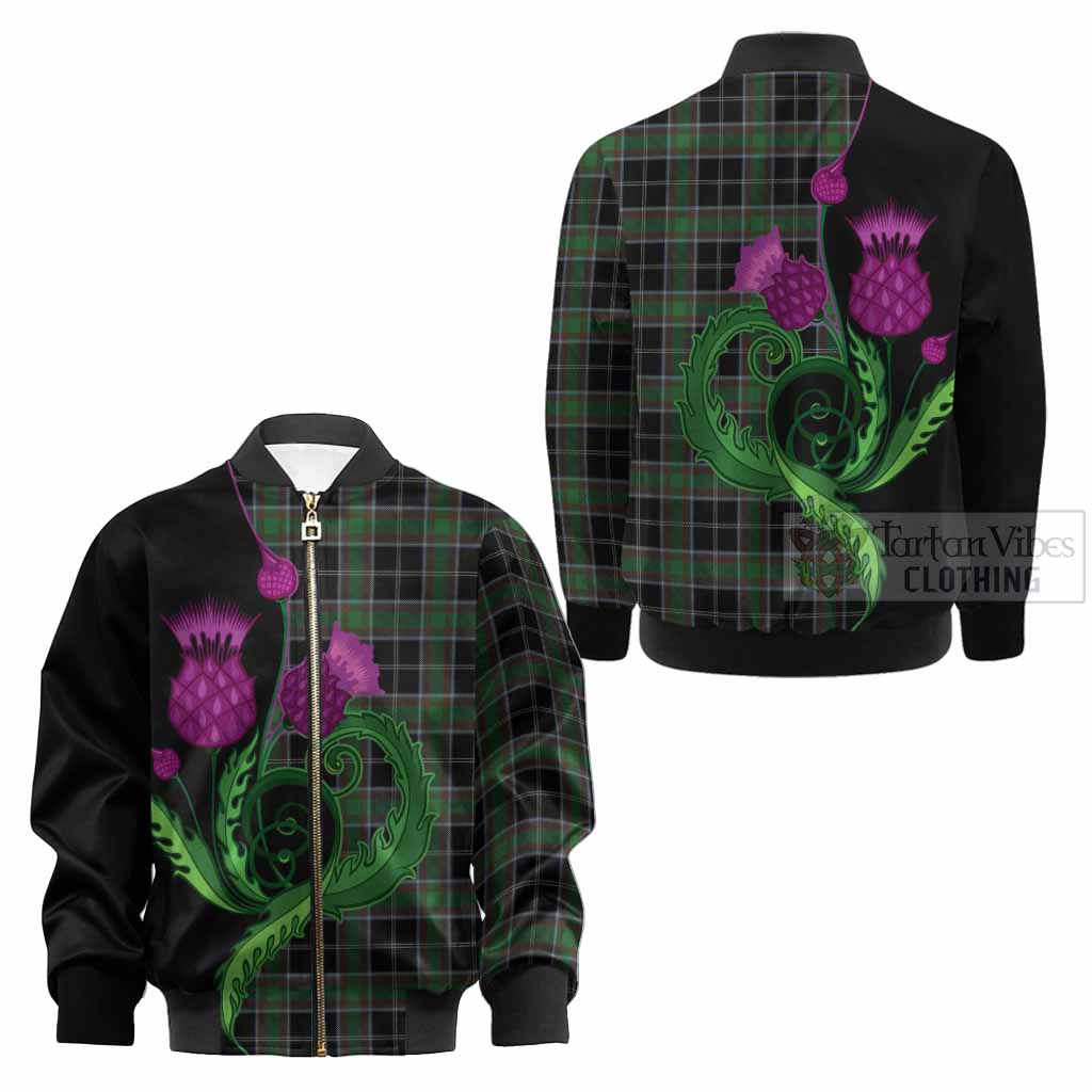 Webster Tartan Kid Bomber Jacket Traditional Scottish Thistle - Tartan Vibes Clothing