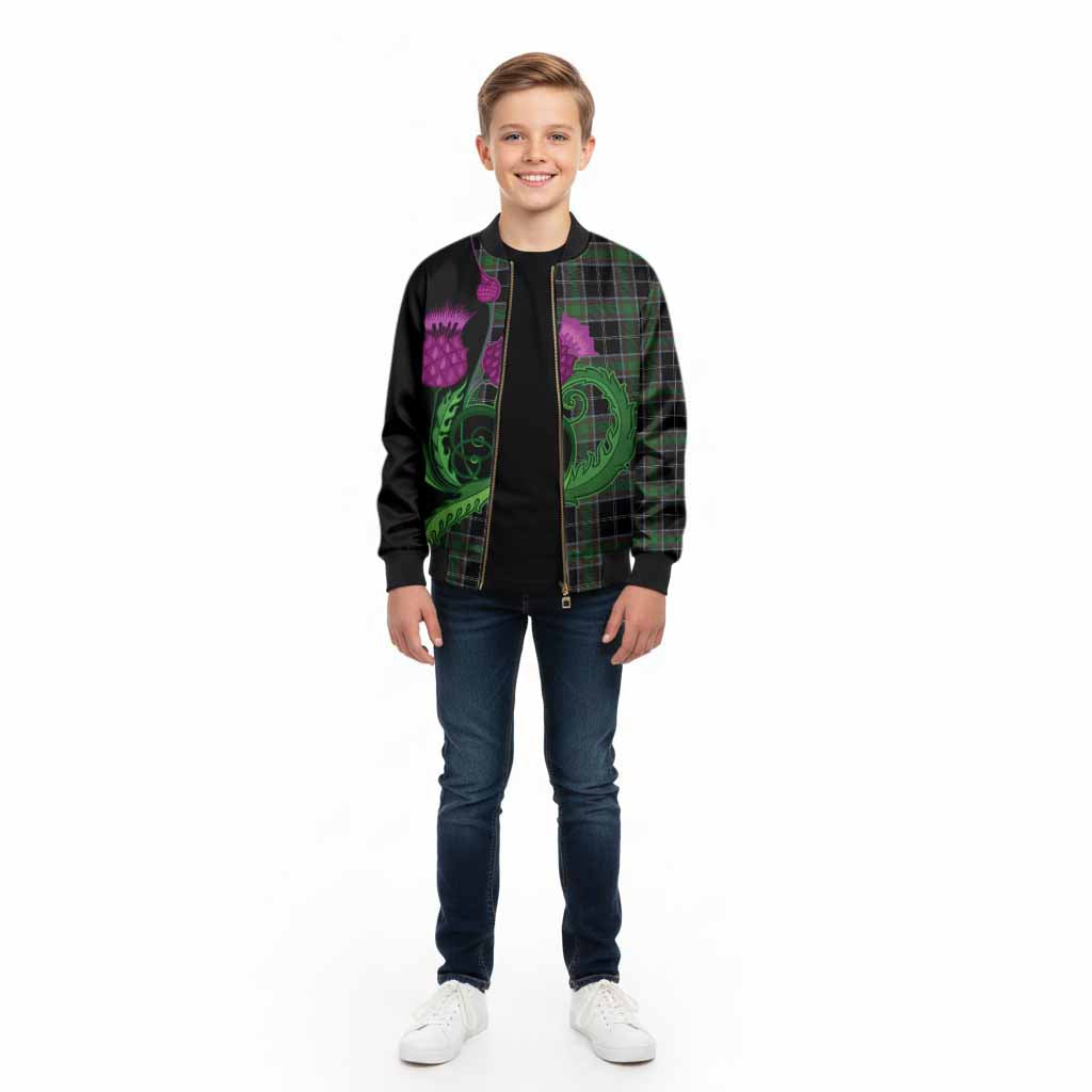 Webster Tartan Kid Bomber Jacket Traditional Scottish Thistle - Tartan Vibes Clothing