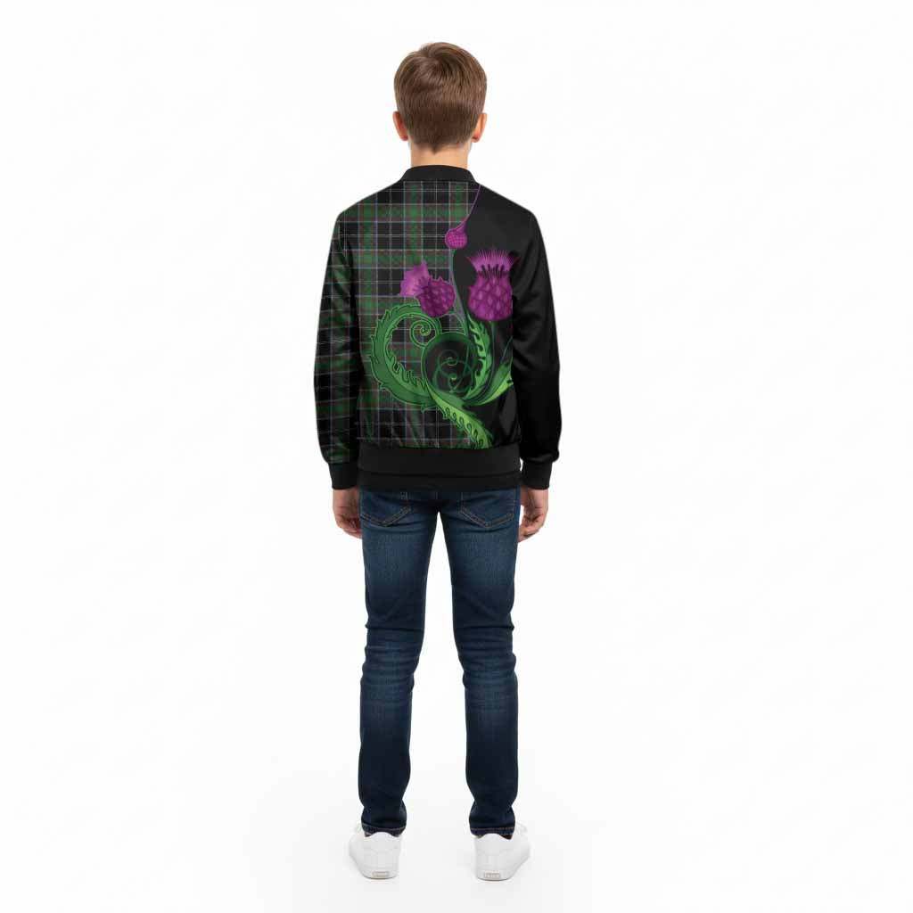 Webster Tartan Kid Bomber Jacket Traditional Scottish Thistle - Tartan Vibes Clothing