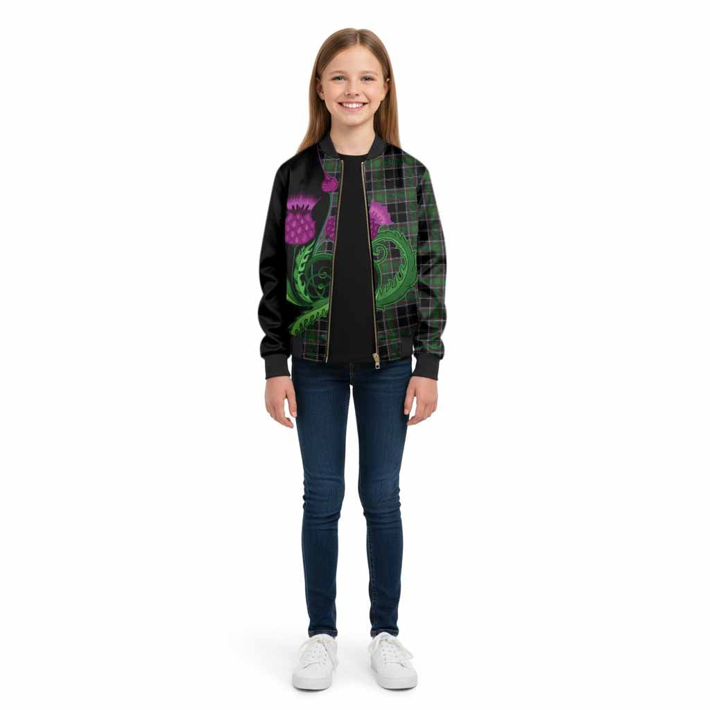 Webster Tartan Kid Bomber Jacket Traditional Scottish Thistle - Tartan Vibes Clothing