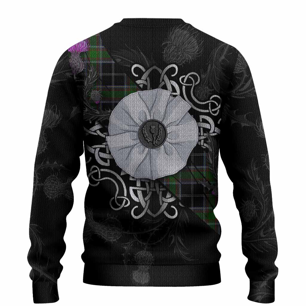 Webster Tartan Knitted Sweater Jacobite White Rose - Tartan Vibes Clothing
