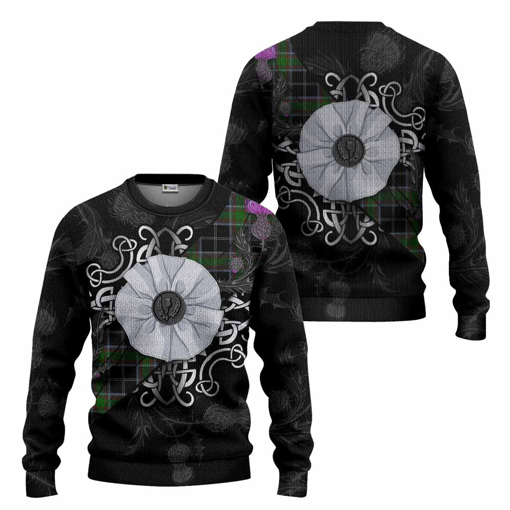 Webster Tartan Knitted Sweater Jacobite White Rose - Tartan Vibes Clothing