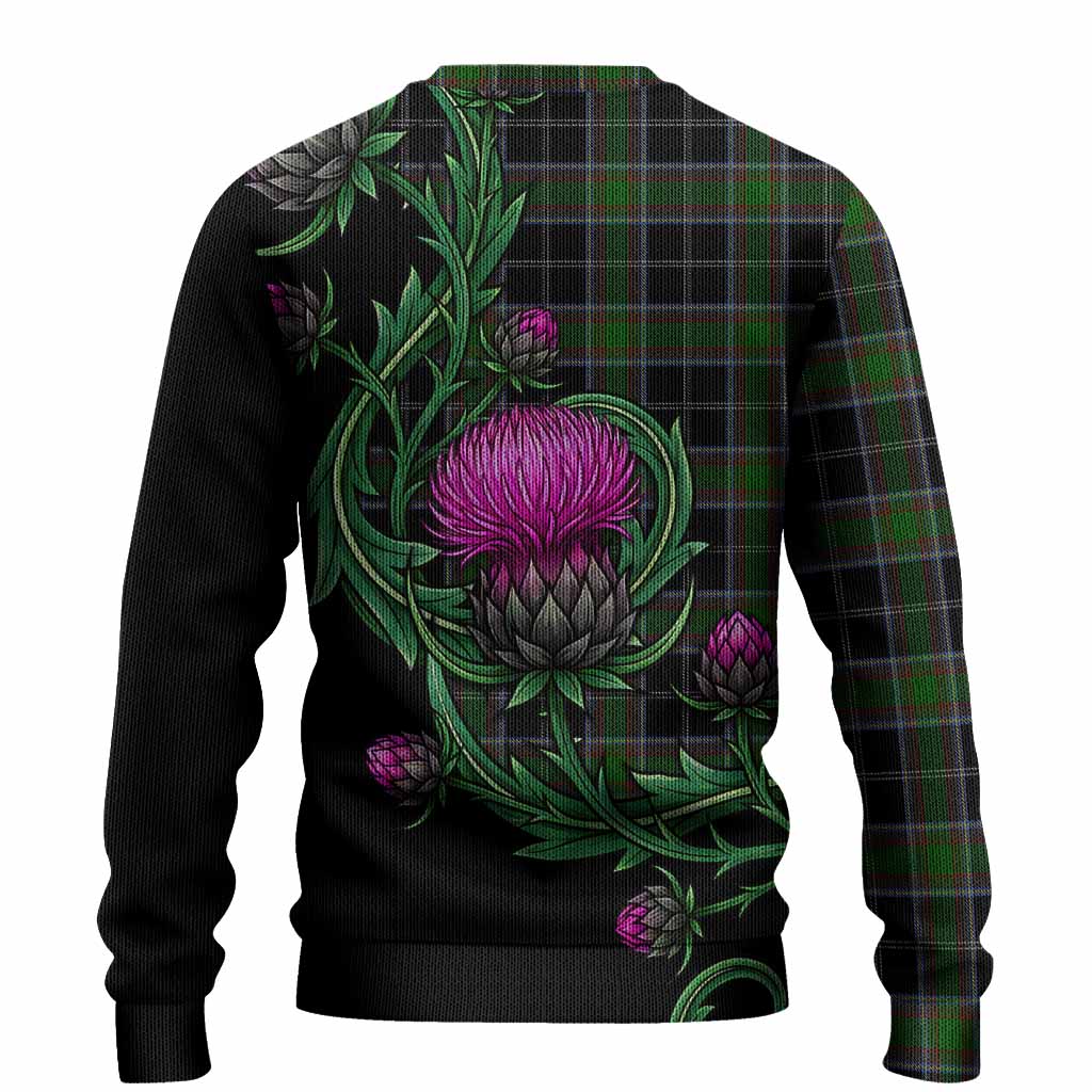 Webster Tartan Knitted Sweater Resilient Scottish Thistle - Tartan Vibes Clothing