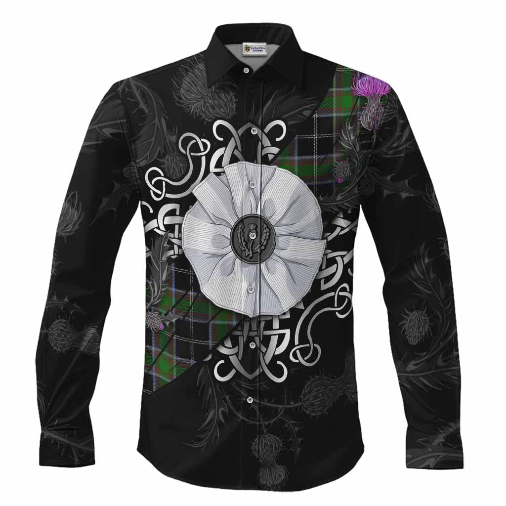 Webster Tartan Long Sleeve Button Shirts Jacobite White Rose Men's Shirt S - Tartan Vibes Clothing