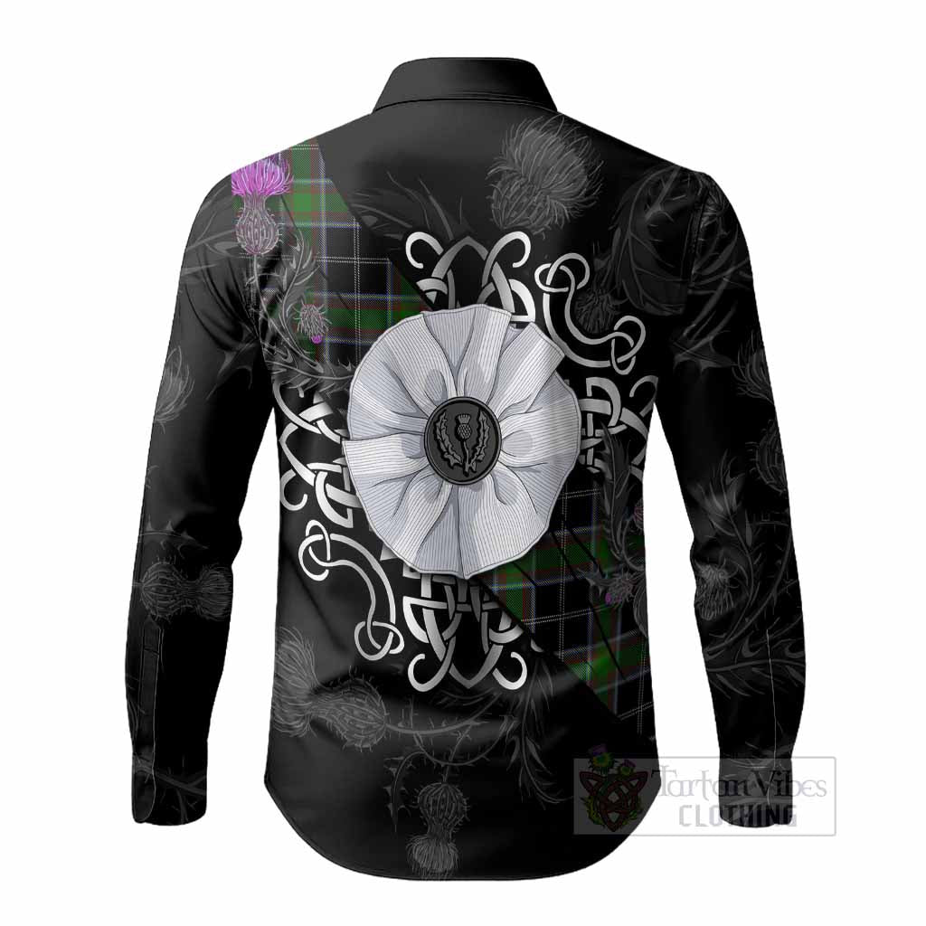 Webster Tartan Long Sleeve Button Shirts Jacobite White Rose - Tartan Vibes Clothing