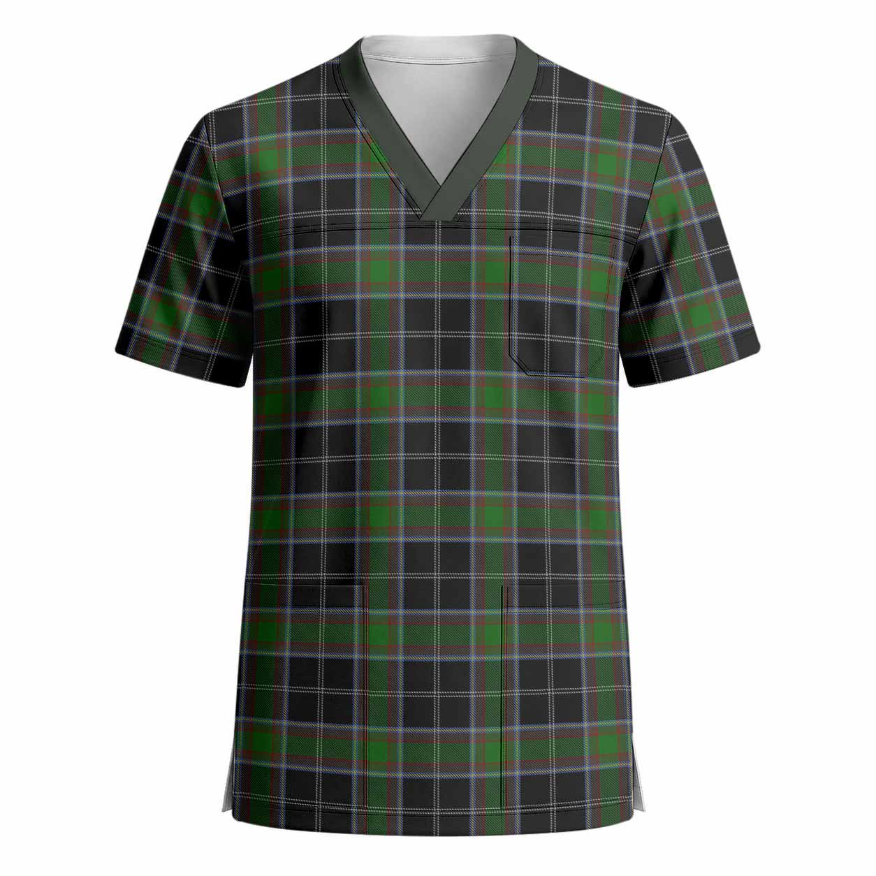 Webster Tartan Scrub Top - Tartan Vibes Clothing