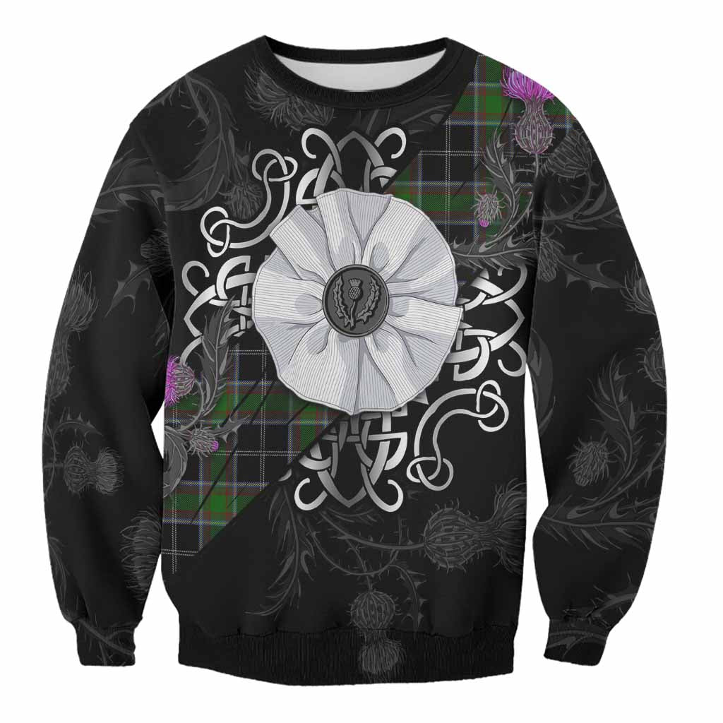 Webster Tartan Sweatshirt Jacobite White Rose Unisex - Tartan Vibes Clothing