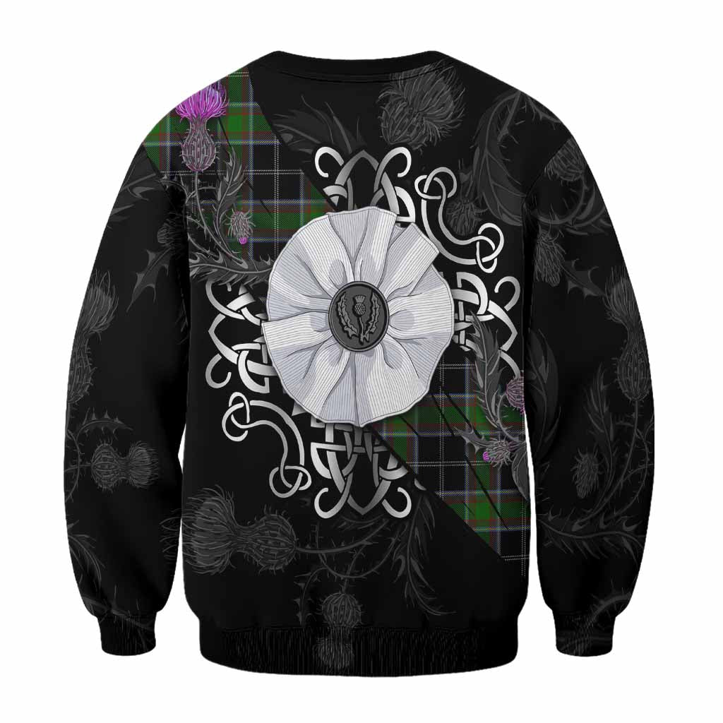 Webster Tartan Sweatshirt Jacobite White Rose - Tartan Vibes Clothing