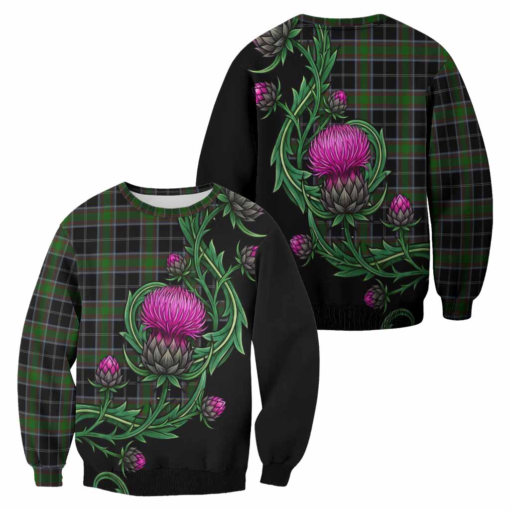 Webster Tartan Sweatshirt Resilient Scottish Thistle - Tartan Vibes Clothing