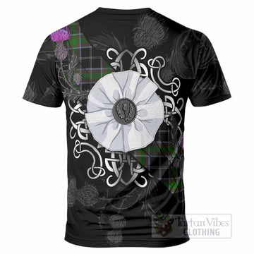 Webster Tartan T-Shirt Jacobite White Rose - Tartan Vibes Clothing