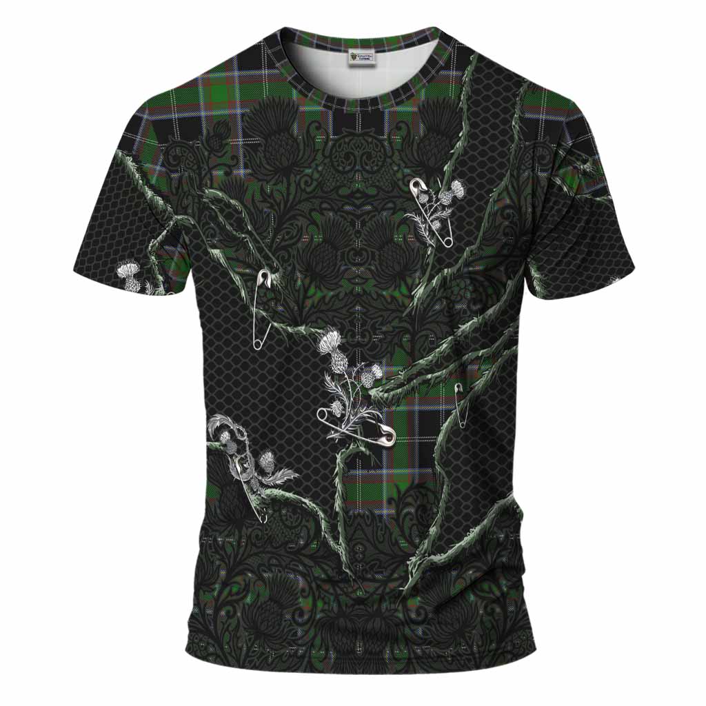 Webster Tartan Thistle Dark Gothic T-Shirt Kid's Shirt - Tartan Vibes Clothing