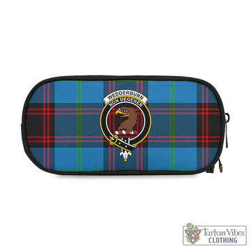 Wedderburn Tartan Pen and Pencil Case with Family Crest One Size 4.13*8.74 inch - Tartan Vibes Clothing