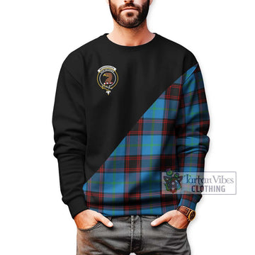 Wedderburn Tartan Sweatshirt with Family Crest and Military Logo Style Unisex - Tartan Vibes Clothing