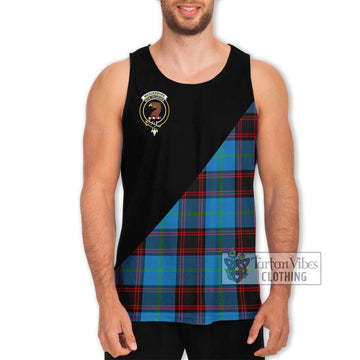 Wedderburn Tartan Men's Tank Top with Family Crest and Military Logo Style Men - Tartan Vibes Clothing