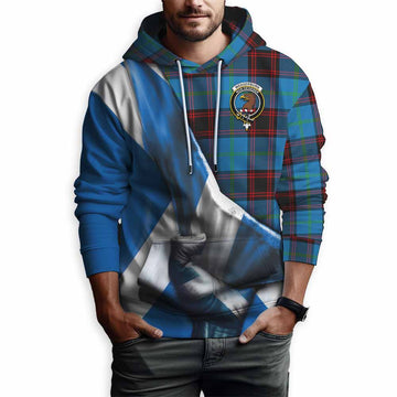 Wedderburn Tartan Hoodie with Family Crest Scotland Patriotic Style Pullover Hoodie - Tartan Vibes Clothing