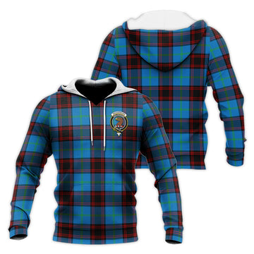 Wedderburn Tartan Knitted Hoodie with Family Crest Unisex Knitted Pullover Hoodie - Tartan Vibes Clothing