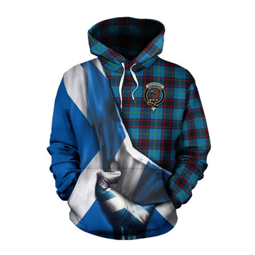 Wedderburn Tartan Cotton Hoodie with Family Crest Scotland Patriotic Style Pullover Hoodie XS - Tartan Vibes Clothing
