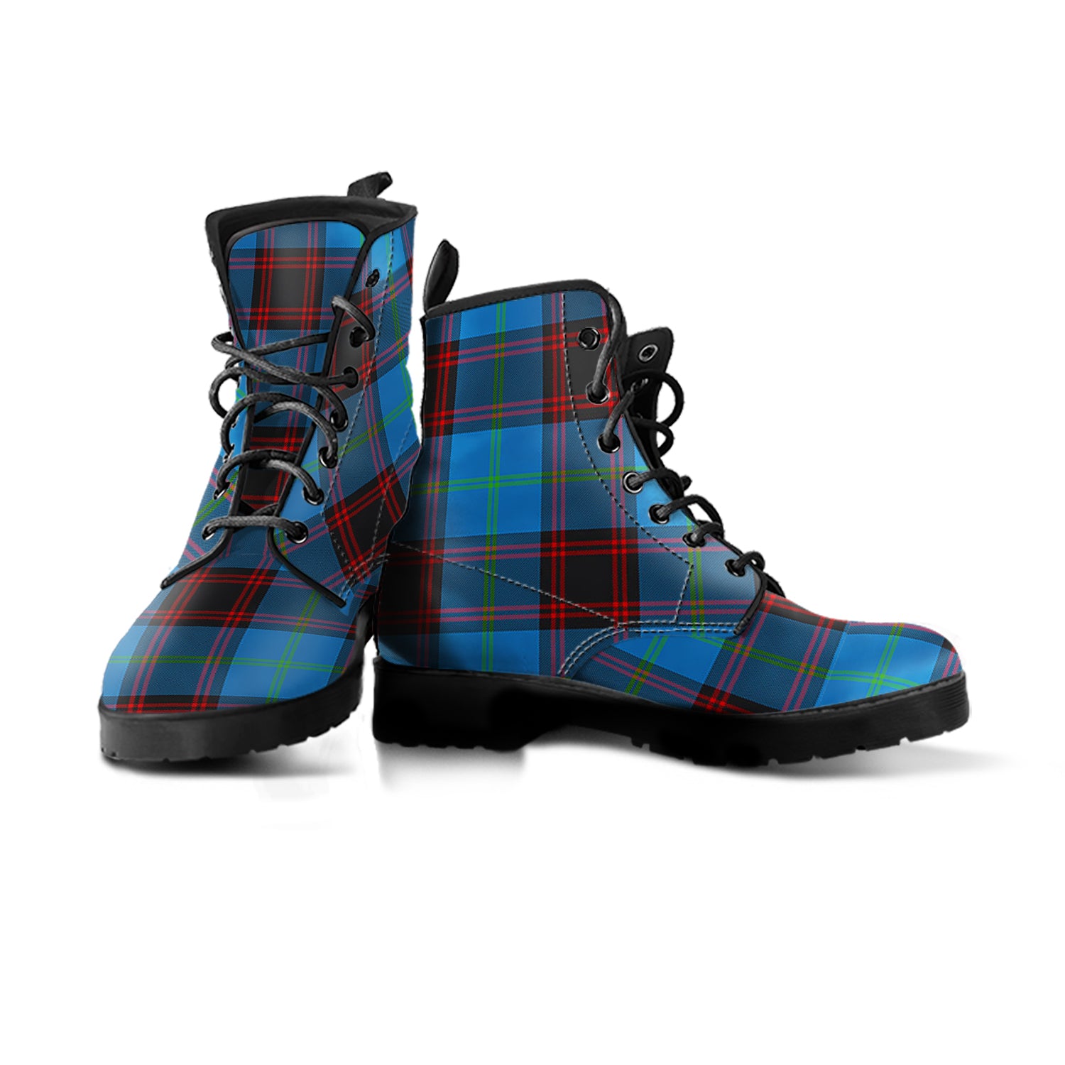 Wedderburn Tartan Leather Boots Men' Boots - Tartan Vibes Clothing