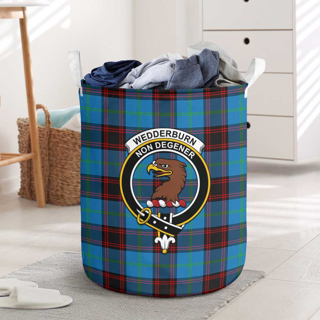 Wedderburn Tartan Laundry Basket with Family Crest One Size - Tartan Vibes Clothing