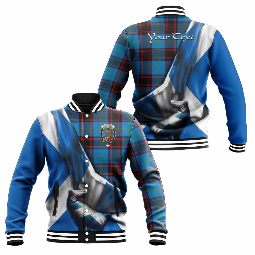 Wedderburn Tartan Baseball Jacket with Family Crest Scotland Patriotic Style Unisex - Tartan Vibes Clothing