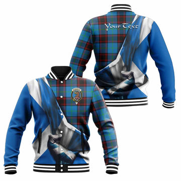 Wedderburn Tartan Baseball Jacket with Family Crest Scotland Patriotic Style Unisex - Tartan Vibes Clothing