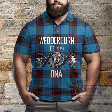 Wedderburn Tartan Polo Shirt with Family Crest DNA In Me Style Kid - Tartan Vibes Clothing