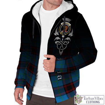 Wedderburn Tartan Sherpa Hoodie Featuring Alba Gu Brath Family Crest Celtic Inspired Unisex - Tartan Vibes Clothing