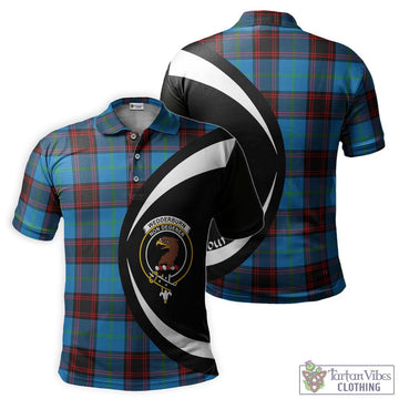 Wedderburn Tartan Men's Polo Shirt with Family Crest Circle Style Kid - Tartan Vibes Clothing
