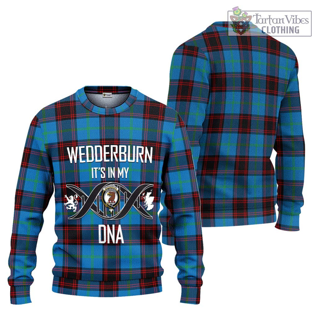 Wedderburn Tartan Ugly Sweater with Family Crest DNA In Me Style Unisex - Tartan Vibes Clothing