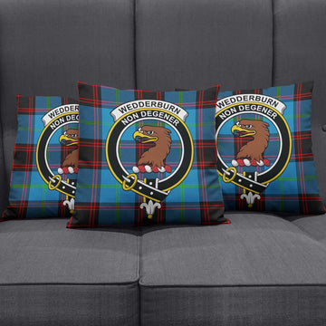 Wedderburn Tartan Pillow Cover with Family Crest Rectangle Pillow Cover 51*91cm - Tartan Vibes Clothing