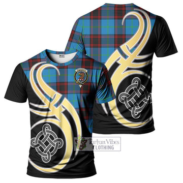 Wedderburn Tartan T-Shirt with Family Crest and Celtic Symbol Style Kid's Shirt - Tartan Vibes Clothing